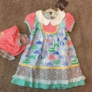 NWT Matilda Jane Dress with Diaper Cover